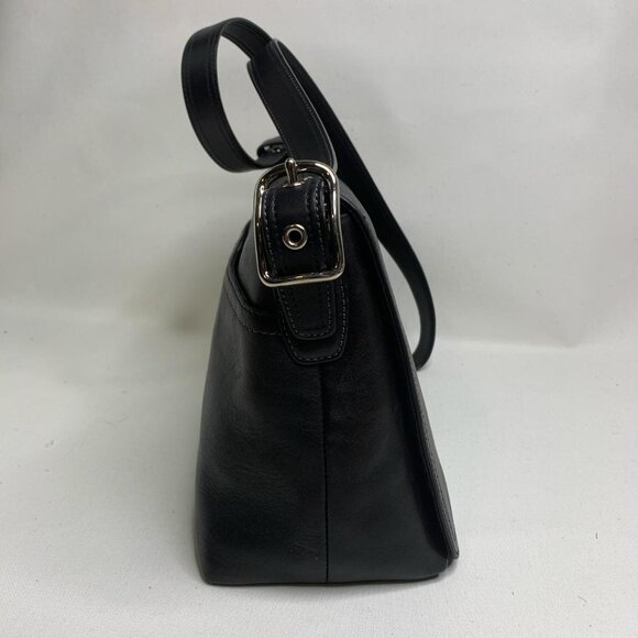 Coach vintage black leather crossbody - Picture 4 of 7